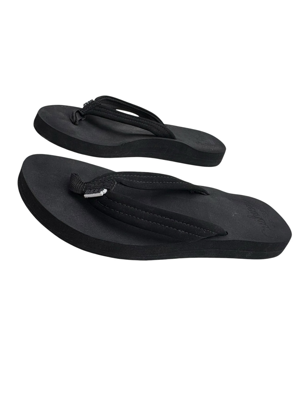 Reef Cushion Breeze Black Flip Flop Sandals Womens Size 8 Comfort - Picture 3 of 8